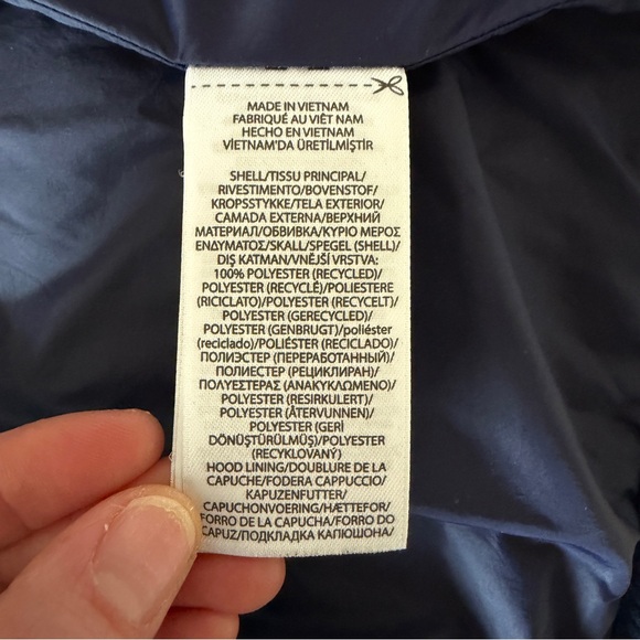 Polo Ralph Lauren Quilted Barn Jacket Girls Size Large (10/12) Navy Blue - Picture 6 of 13